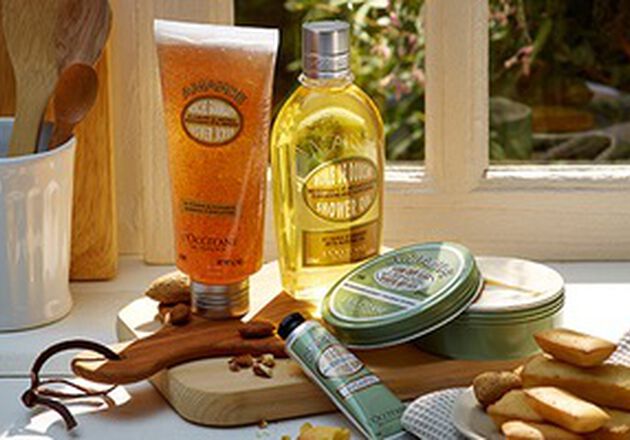 Almond body care products - L'Occitane