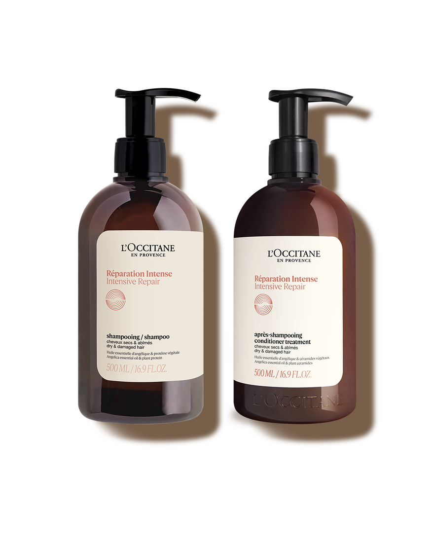 [기프트] 인텐시브 리페어 헤어 케어 500ml 듀오 세트 (샴푸+컨디셔너) | L&rsquo;Occitane en Provence