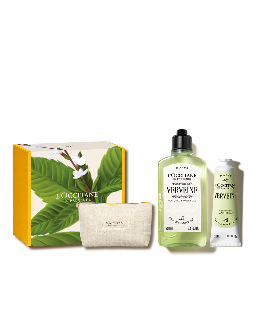 [기프트][단독] 버베인 퍼퓸드 샤워 젤 & 핸드 듀오 세트 (버베나) (+ 파우치) | L&rsquo;Occitane en Provence