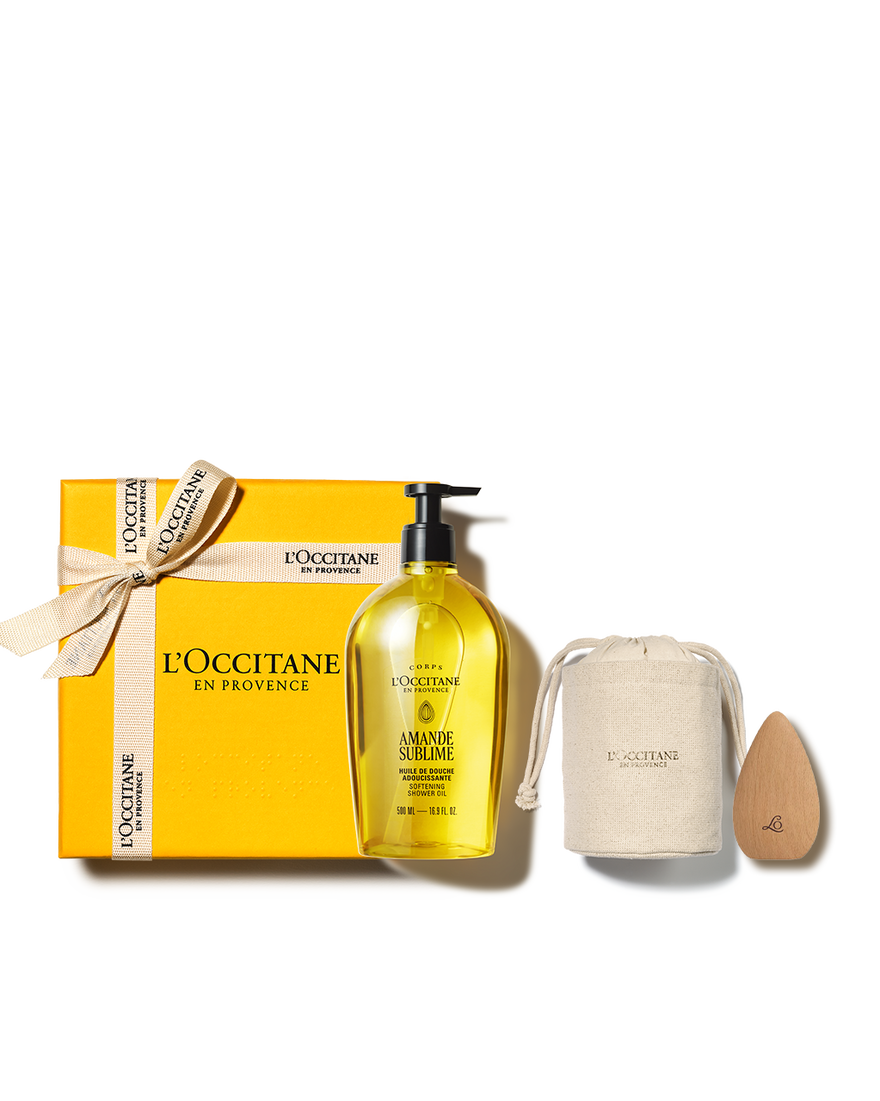 대표 이미지 1/3, [기프트] 아몬드 소프트닝 샤워 오일 500ml 세트(아망드 쉬블리므)(+아몬드 괄사+트래블 파우치), , KRRECT