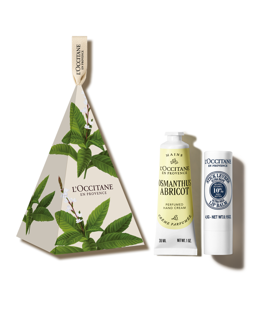 [기프트] 오스만투스 아브리코 퍼퓸드 핸드 크림 & 시어 스틱 립밤 듀오 | L&rsquo;Occitane en Provence